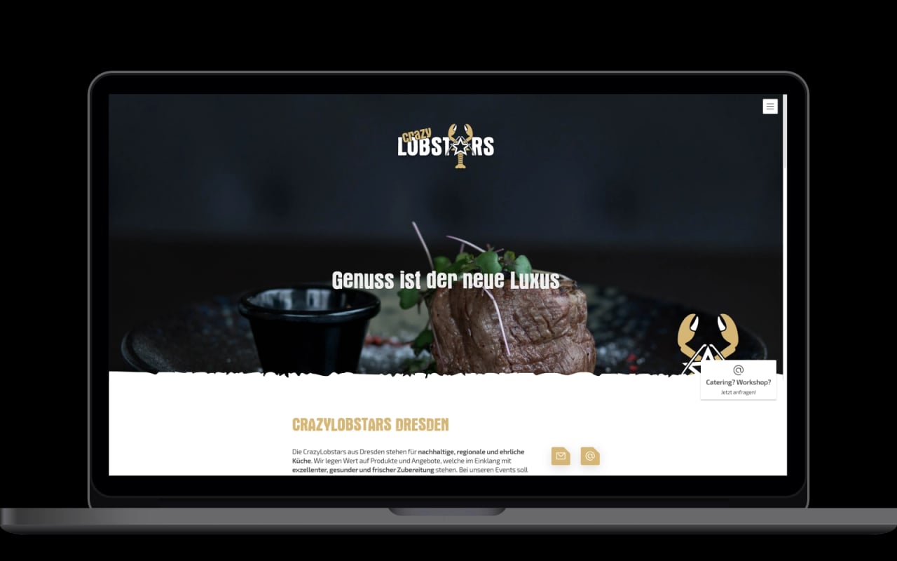 crazylobstars.de Website Referenz crazylobstars.de