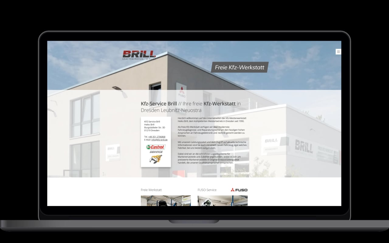kfz-brill.de Website Referenz kfz-brill.de