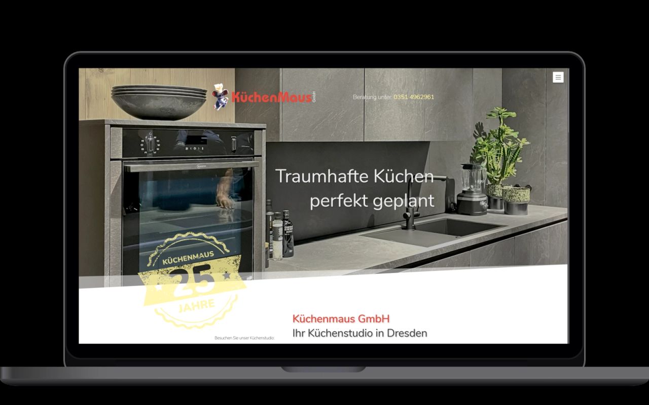 Website Referenz kuechen-maus.de