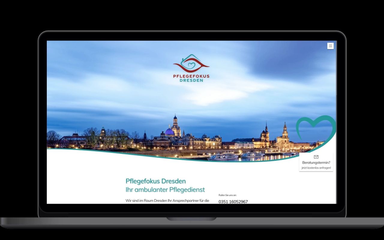 Website Referenz pflegefokus-dresden.de
