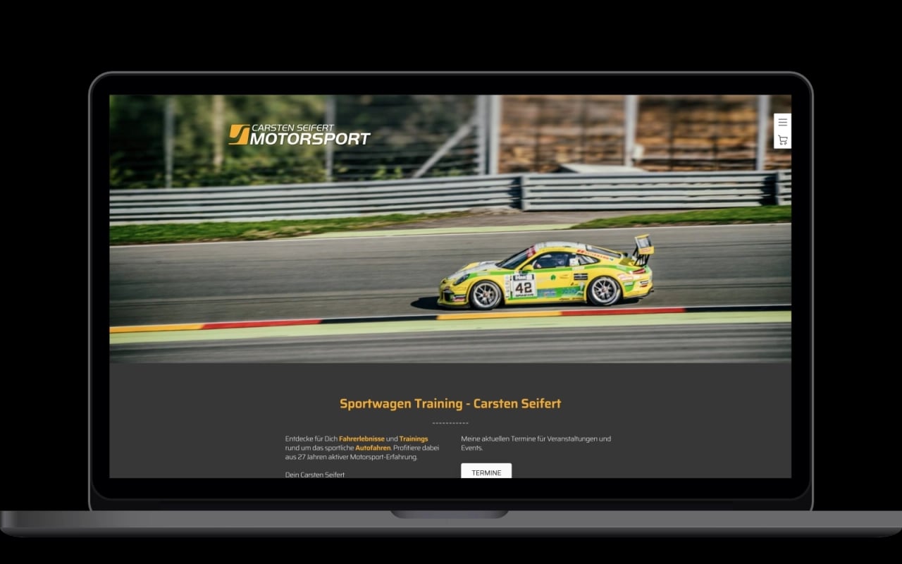sportwagen-training.de Website Referenz sportwagen-training.de