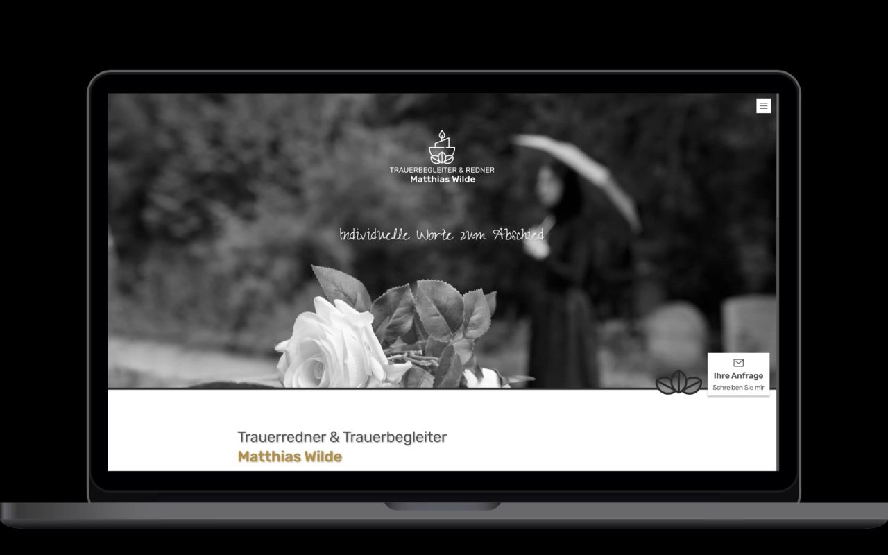 Website Referenz trauerbegleitung-wilde.de